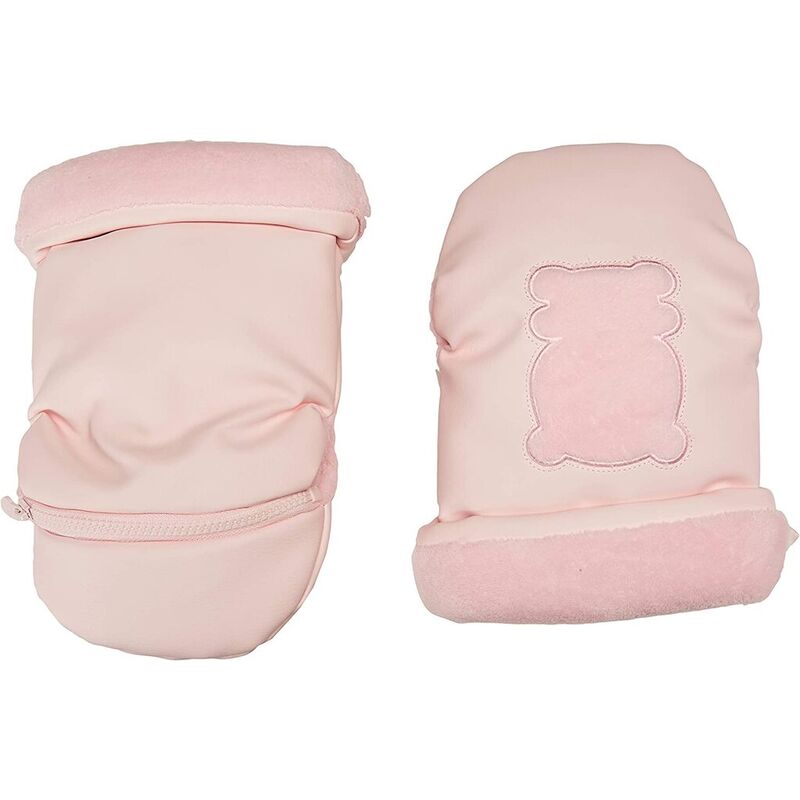 GUANTES CARRO CUBREMANOS  POLIPIEL LOVE ROSA 7762 TUC TUC. COCHECITOS-CARRICOCHES PARA BEBE ACCESORIOS DE . Color Rosa. 