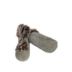 PEUCA 7520 BOTA BLUCHER GRIS ANTE Y PELO CUQUITO. ZAPATOS PARA BEBE - CALZADO Peuca de invierno ,Bota ,Botas con pelo Niño Niña