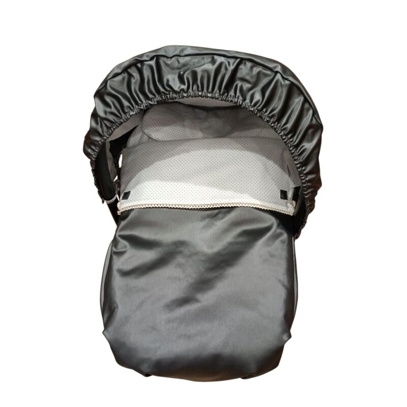 6824 SACO GRUPO O HUEVO CON CAPOTA  BLANQUITO  NUBELUNA INVIERNO. OUTLET COCHECITOS-CARRICOCHES PARA BEBE SACOS Y TEXTILES GRUPO