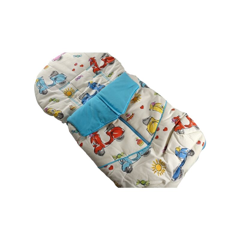 SACO SILLA UNIVERSAL VESPA RAPACINOS. COCHECITOS-CARRICOCHES PARA BEBE SACOS Y TEXTILES SILLA PASEO VERANO ENTRETIEMPO OUTLET
