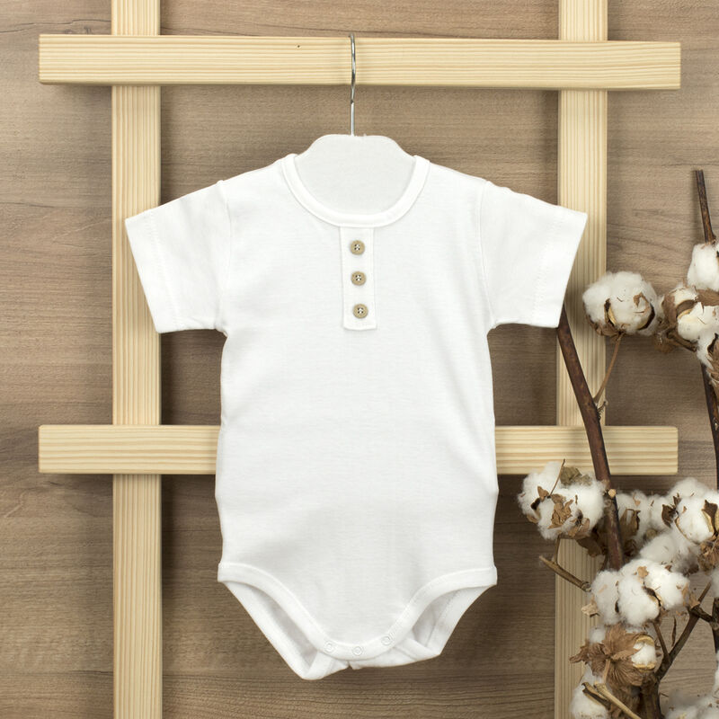 1111 body manga corta tapeta 1*1 blanco Babidu. ROPA PARA BEBES ,PREMAMA Y COLEGIAL - DE 0 5 AÑOS INTERIOR Bodys . TALLAS 3