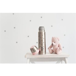 TERMO LIQUIDO 500 DOTS PINK Ref. 1746  OLMITOS 0. PUERICULTURA Y COMPLEMENTOS PARA BEBES - COMIDA TERMOS RECIPIENTES . Color Ro