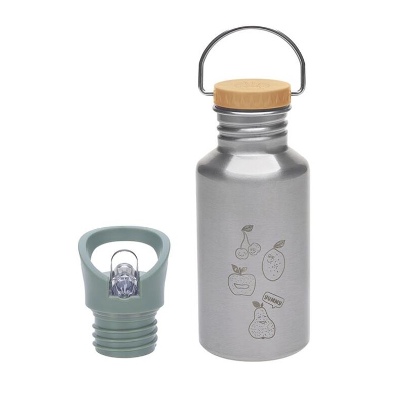 1210026023 BOTTLE STAINLESS STEEL YUMMY. PUERICULTURA Y COMPLEMENTOS PARA BEBES - COMIDA TERMOS RECIPIENTES . Color verde. 