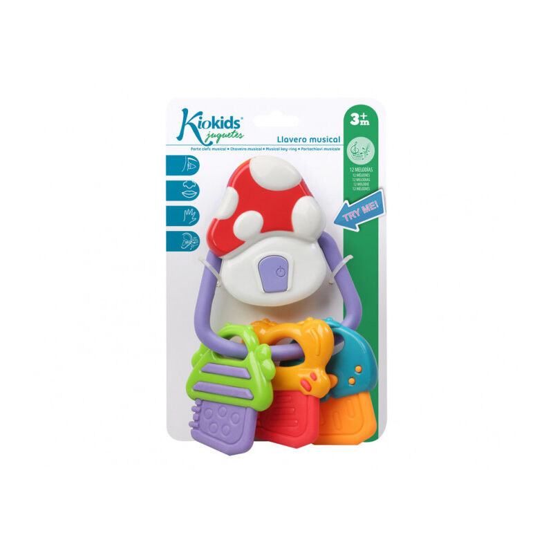8445344-03000-9 CART. SONAJERO 18X11CM SONIDO KIOKIDS. JUGUETES PARA BEBE . Color Azul. 