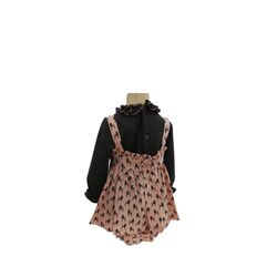 LUL013 LULU CONJUNTO BEBE 3 PZ CAMISA-PETO-BRAGA DANIESTY. ROPA PARA BEBES ,PREMAMA Y COLEGIAL - DE 0 5 AÑOS INVIERNO NIÑA