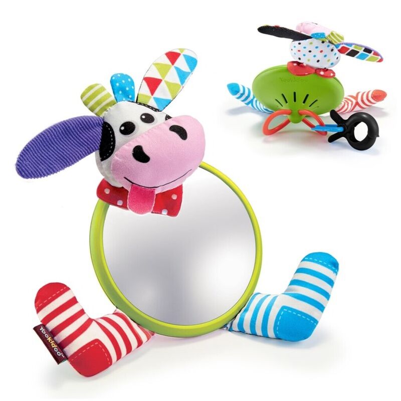 40141 MI PRIMER AMIGO ESPEJO VACA YOOKIDOO TOC TOYS. JUGUETES PARA BEBE . Color Azul. 
