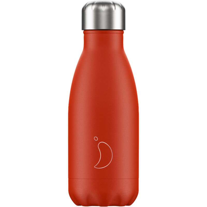 CHILLY200 BOTELLA CHILLYS NEON ROJO 260 ml. BTBOX. PUERICULTURA Y COMPLEMENTOS PARA BEBES - COMIDA TERMOS RECIPIENTES . Color R