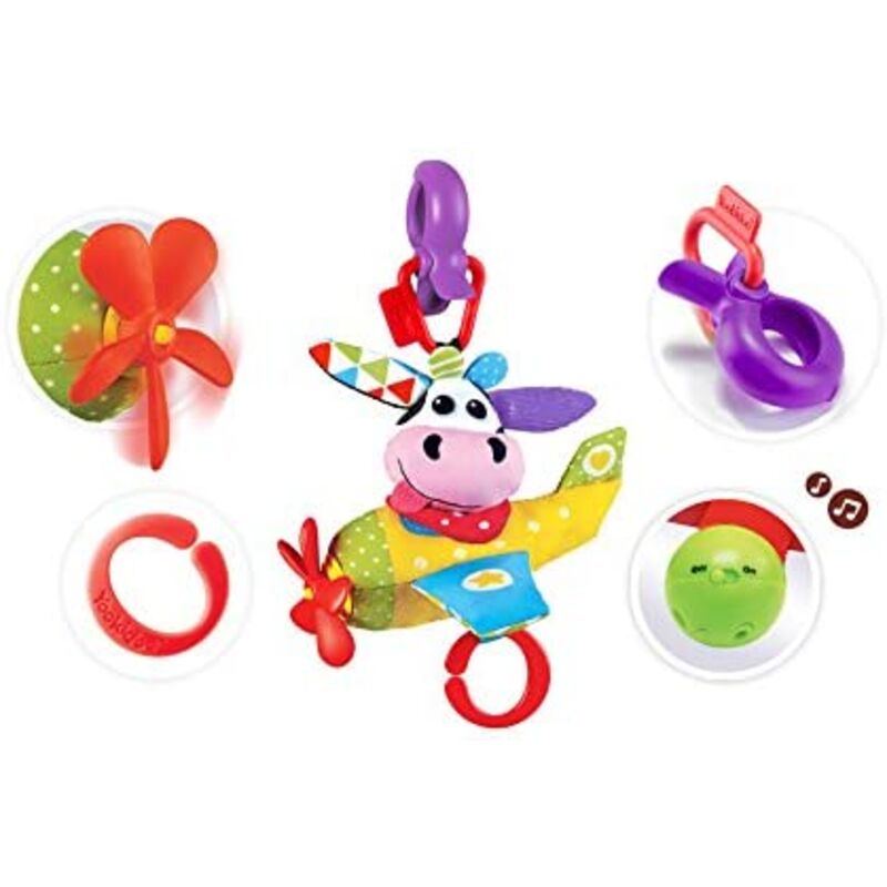 AVIÓN MUSICAL 40147 TOC TOYS. JUGUETES PARA BEBE . Color Azul. 