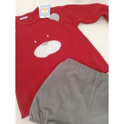 Jersey+Coulotte pana "BIG TEDDY" COD. 8234 GROSELLA MAC ILUSION. ROPA PARA BEBES ,PREMAMA Y COLEGIAL - DE 0 5 AÑOS INVIERNO NIÑO