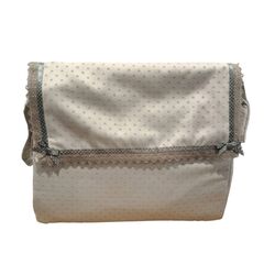 BOLSO 3128 DE TELA TOPO  NUBELUNA. COCHECITOS-CARRICOCHES PARA BEBE SACOS Y TEXTILES BOLSOS ,TALEGAS MALETAS OUTLET PUERICULTURA