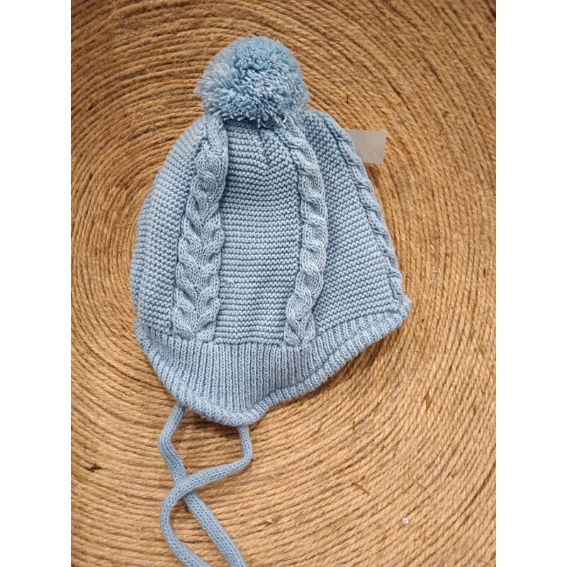 404 GORRO BEBE CON POM POM NAVARRO. ROPA PARA BEBES ,PREMAMA Y COLEGIAL - DE 0 5 AÑOS INVIERNO GORROS BUFANDAS GUANTES
