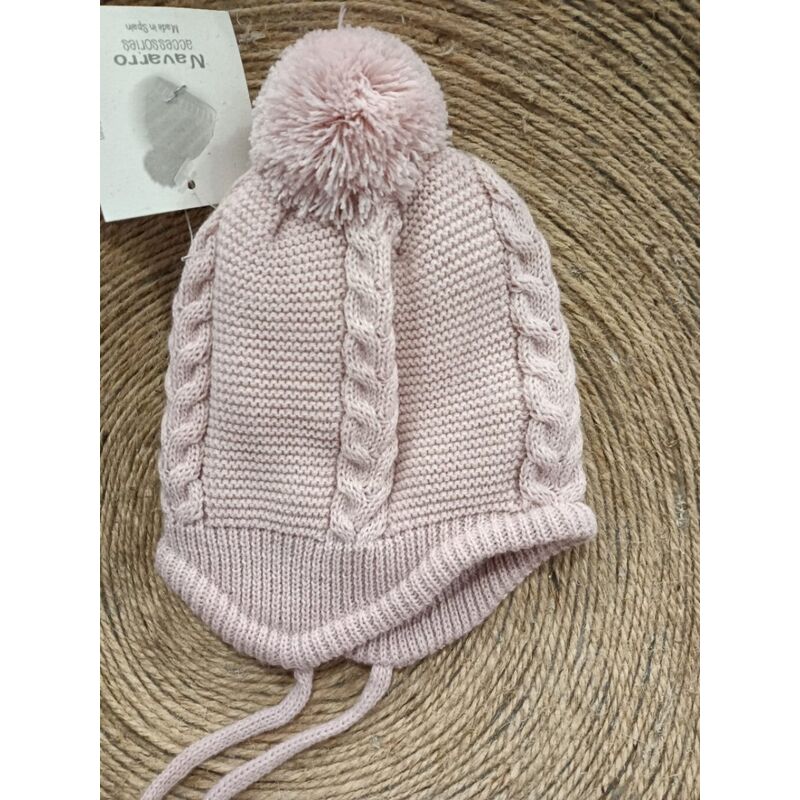 404 GORRO BEBE CON POM POM NAVARRO. ROPA PARA BEBES ,PREMAMA Y COLEGIAL - DE 0 5 AÑOS INVIERNO GORROS BUFANDAS GUANTES