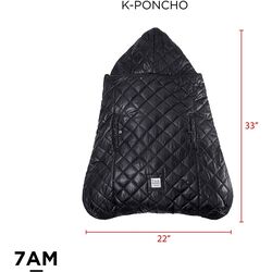 KP50 BP K Poncho cobertor de porteo y silla Black ONNA. COCHECITOS-CARRICOCHES PARA BEBE . Color Negro. 