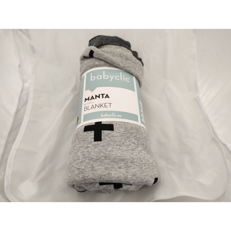B11318166 MANTA SOFT 75X110 GROSS VIGORE PRAIA. COCHECITOS-CARRICOCHES PARA BEBE SACOS Y TEXTILES . Color GRIS . 