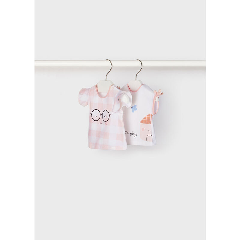 1002 Set 2 camisetas m/c Mayoral. ROPA PARA BEBES - DE 0 5 AÑOS INFANTIL VERANO . Color Rosa. 