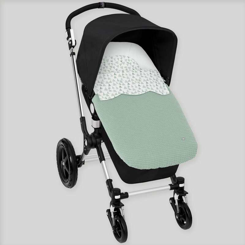 142-38983 CTO. COLCHA+BASE "SAILBOAT" PAZ RODRIGUEZ. COCHECITOS-CARRICOCHES PARA BEBE SACOS Y TEXTILES . Color verde. 