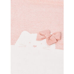 9080 Toquilla jacquard bebé Mayoral. COCHECITOS-CARRICOCHES PARA BEBE SACOS Y TEXTILES CHALES MANTAS . Color Rosa. 