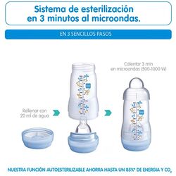 A152 Biberón Anti-Colic 320ml MATT  MAM. PUERICULTURA Y COMPLEMENTOS PARA BEBES - PORTEO LACTANCIA . Color Verde. 