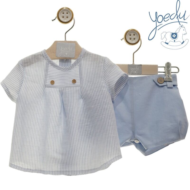 CONJUNTO BABY ART.0022 "Familia ASUAN" YOEDU. ROPA PARA BEBES - DE 0 5 AÑOS INFANTIL VERANO NIÑO . TALLAS 3 meses. 