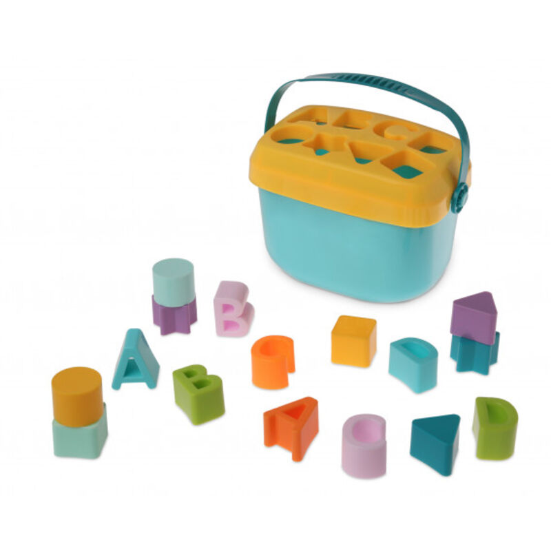 3217 CUBO JUGUETE CON FORMAS ENCAJABLES KIOKIDS. JUGUETES PARA BEBE . Color Azul. 