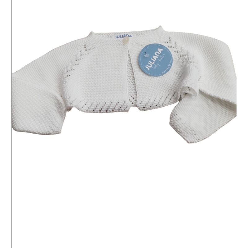 J5199 CHAQUETA NIÑA CUADROS CALADOS  JULIANA. ROPA PARA BEBES - DE 0 5 AÑOS INFANTIL VERANO NIÑA . TALLAS 12 meses. 