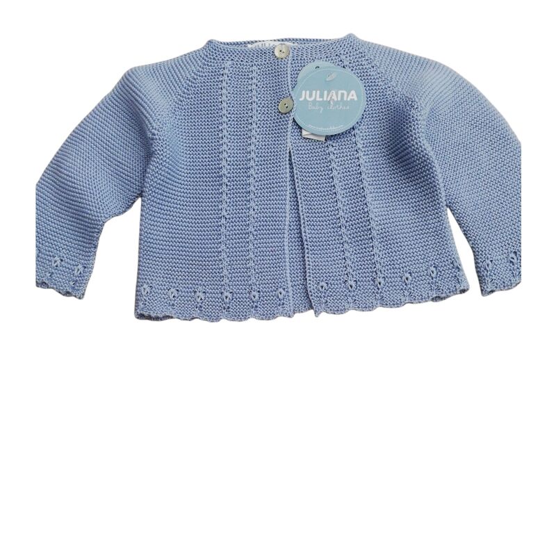 J5201 CHAQUETA NIÑO EMPIEZE RECOGIDAS JULIANA. ROPA PARA BEBES - DE 0 5 AÑOS INFANTIL VERANO NIÑA . TALLAS 3 meses. 