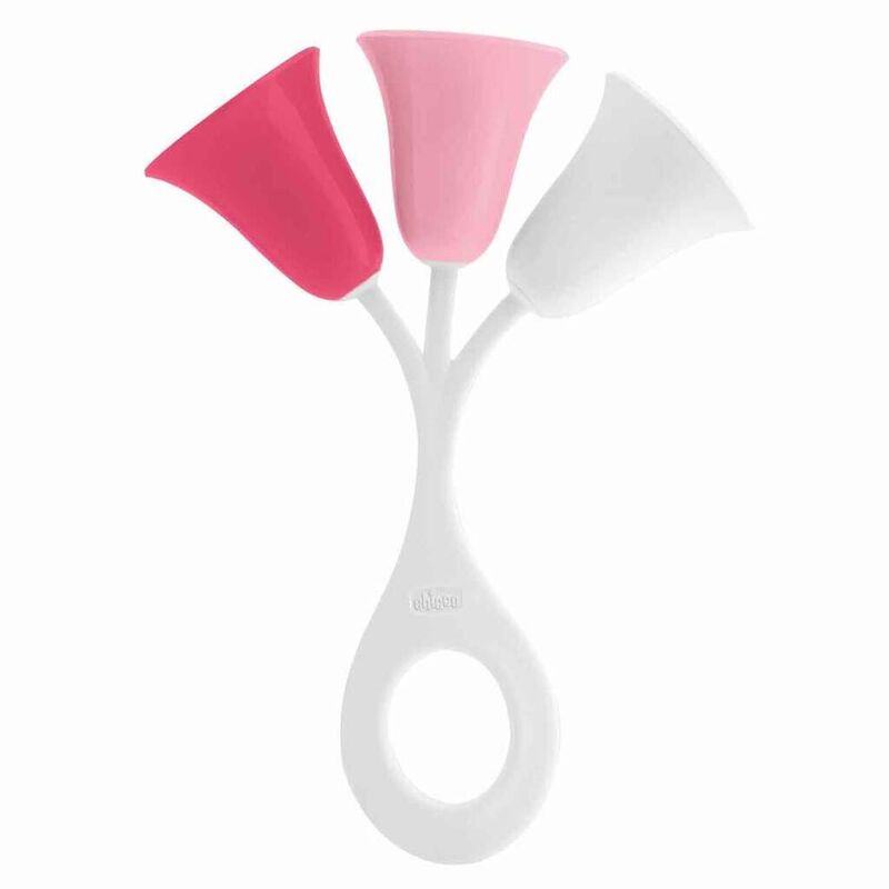 Sonajero tulipán rosa chicco. JUGUETES PARA BEBE - PRIMEROS . Color Rosa. 
