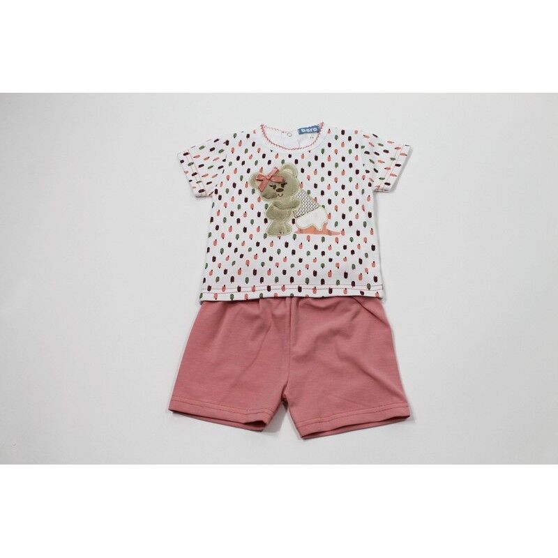 P6121041 PIJAMA M/C P/C ALGODON BERA. ROPA PARA BEBES - DE 0 5 AÑOS INTERIOR . TALLAS 6 meses. 