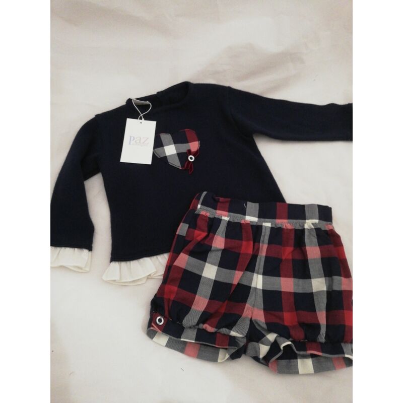 CONJUNTO NIÑA 014-00879 PAZ RODRIGUEZ. ROPA PARA BEBES - DE 0 5 AÑOS INVIERNO NIÑA . TALLAS 12 meses. 