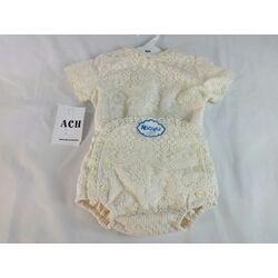 RANITA 105 DOS PIEZAS ARTESAN??A CHARI. ROPA PARA BEBES ,PREMAMA Y COLEGIAL - BAUTIZO . TALLAS 12 meses. 