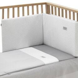EDREDÓN JGO 2 PCS.COLCHA I V. CUNA 60 VICHY10 GRIS 60x120x3 CM CAMBRASS. MOBILIARIO Y DECORACION PARA BEBE - ROPA CUNA MINICUNA