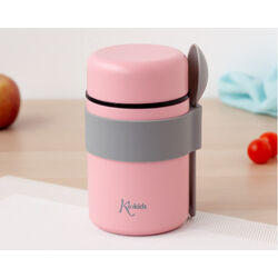 03338 TERMO 500ML KIOKIDS. PUERICULTURA Y COMPLEMENTOS PARA BEBES - COMIDA TERMOS RECIPIENTES . Color Rosa. 
