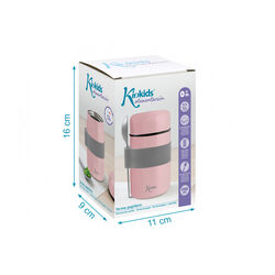 03338 TERMO 500ML KIOKIDS. PUERICULTURA Y COMPLEMENTOS PARA BEBES - COMIDA TERMOS RECIPIENTES . Color Rosa. 