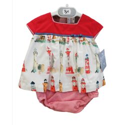 JESUSIN BEBE ART.0057 Familia FAROS YOEDU. ROPA PARA BEBES - DE 0 5 AÑOS INFANTIL VERANO NIÑA . TALLAS 12 meses. 