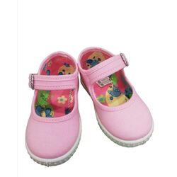 LONETA 62 DE HEBILLA ROSA MOTESA. ZAPATOS PARA BEBE - CALZADO NIÑA Playeros . CALZADO 20. 