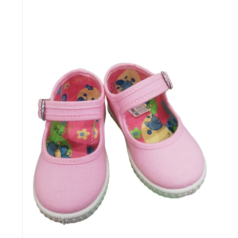 LONETA 62 DE HEBILLA ROSA MOTESA. ZAPATOS PARA BEBE - CALZADO NIÑA Playeros . CALZADO 20. 