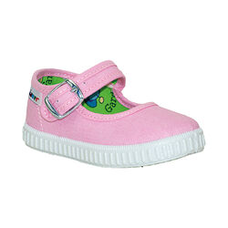 LONETA 62 DE HEBILLA ROSA MOTESA. ZAPATOS PARA BEBE - CALZADO NIÑA Playeros . CALZADO 20. 