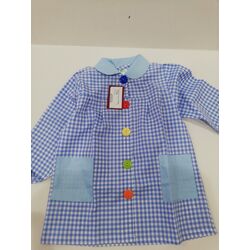 MANDILON  BATA PAYASO GASPAR. ROPA PARA BEBES ,PREMAMA Y COLEGIAL - COLEGIO ,MANDILONES, MOCHILAS . TALLAS 3 años. 