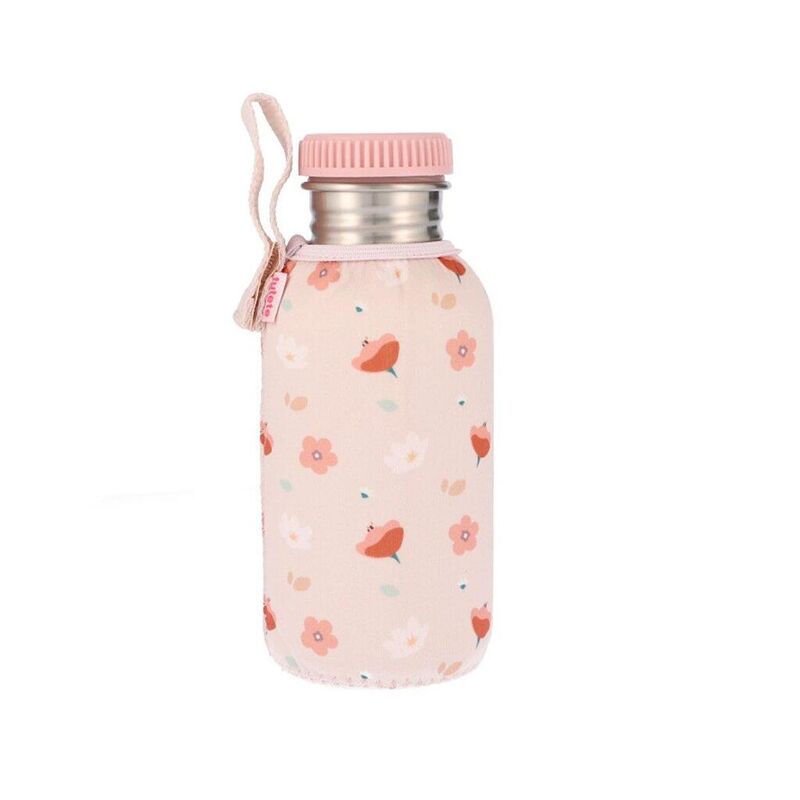 Botella Acero con Funda Little Garden Personalizable 500ml  Tutete. PUERICULTURA Y COMPLEMENTOS PARA BEBES - COMIDA TERMOS RECI