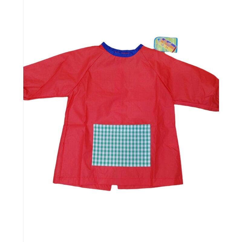 BATA 58 MANDILON PLASTICO DE COLEGIO GARVEL. ROPA PARA BEBES - COLEGIO ,MANDILONES, MOCHILAS . Color Rojo. TALLAS 0 Meses . 