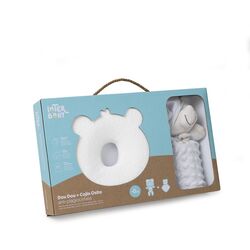 SET27-01 SET COJIN ANTIPLAGOCELAFIA+DOU DOU INTERBABY. MOBILIARIO Y DECORACION PARA BEBE - ROPA CUNA MINICUNA . Color GRIS . 