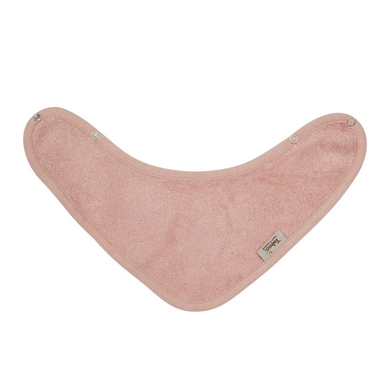 TM-BAV08 BANDANA  bambu TIMBOO. PUERICULTURA Y COMPLEMENTOS PARA BEBES - COMIDA BABEROS . Color Rosa. 