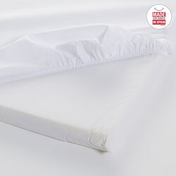 1484 SABANA BAJERA AJUST. MINICUNA 50x82 CM LISO E BLANCO. MOBILIARIO Y DECORACION PARA BEBE - ROPA CUNA MINICUNA SABANAS .