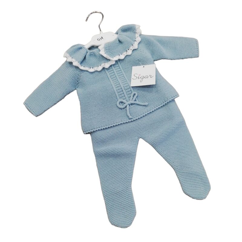 222-944 TRAJE 2P POLAINA VERDE AGUA SIGAR. ROPA PARA BEBES - DE 0 5 AÑOS INVIERNO Conjuntos Punto . TALLAS 0 Meses . 