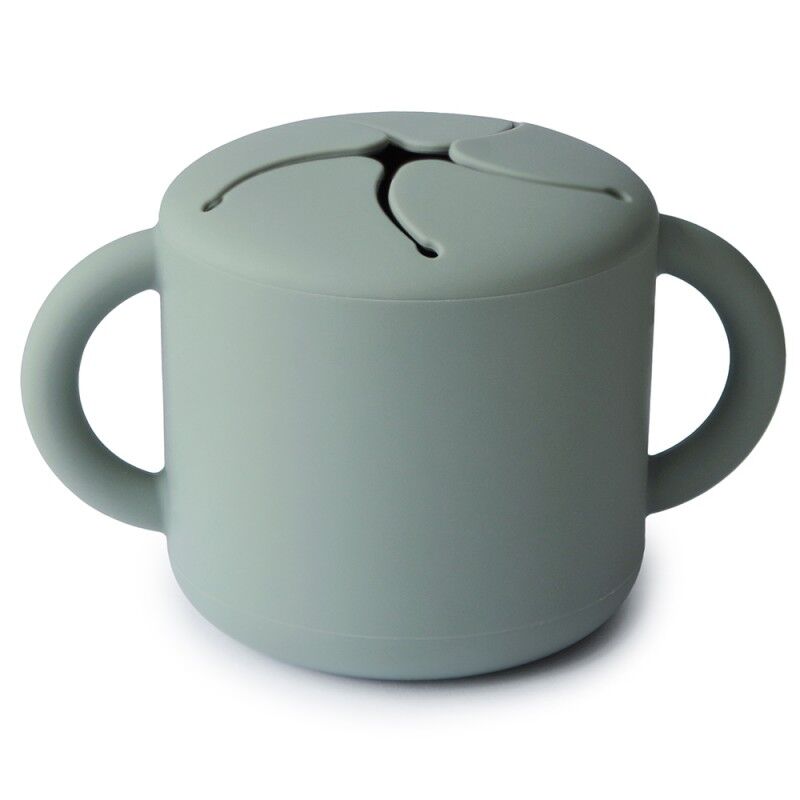 47925 TAZA PARA SNACK SILICONA SOLID CAMBRIDGE BLUE 8.5X8.5X14.5 CM MUSHIE. PUERICULTURA Y COMPLEMENTOS PARA BEBES . Color 0. 