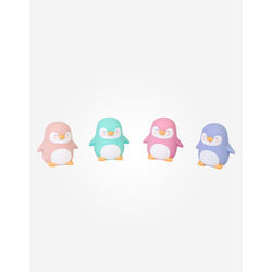 0376 Juguetes de baño Penguins Party termosensibles  Saro. PUERICULTURA Y COMPLEMENTOS PARA BEBES - BAÑO JUGUETES DE . Color 0. 