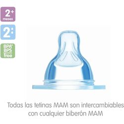 A104 1511867  Tetina nº 2 2 unid. Mam. PUERICULTURA Y COMPLEMENTOS PARA BEBES - PORTEO LACTANCIA TETINAS ACCESORIOS BIBERONES .