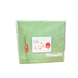SABANA  962 899 400 CUNA 60 BASIC VERDE   DE COCO. MOBILIARIO Y DECORACION PARA BEBE - ROPA CUNA MINICUNA SABANAS . Color Verde.