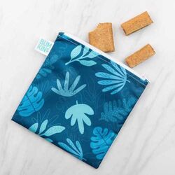 BOLSA SNACK BUMKINS 18x18cm BLUE TROPIC BUMKINS034 BTBOX. PUERICULTURA Y COMPLEMENTOS PARA BEBES - COMIDA TERMOS RECIPIENTES .