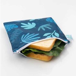 BOLSA SNACK BUMKINS 18x18cm BLUE TROPIC BUMKINS034 BTBOX. PUERICULTURA Y COMPLEMENTOS PARA BEBES - COMIDA TERMOS RECIPIENTES .